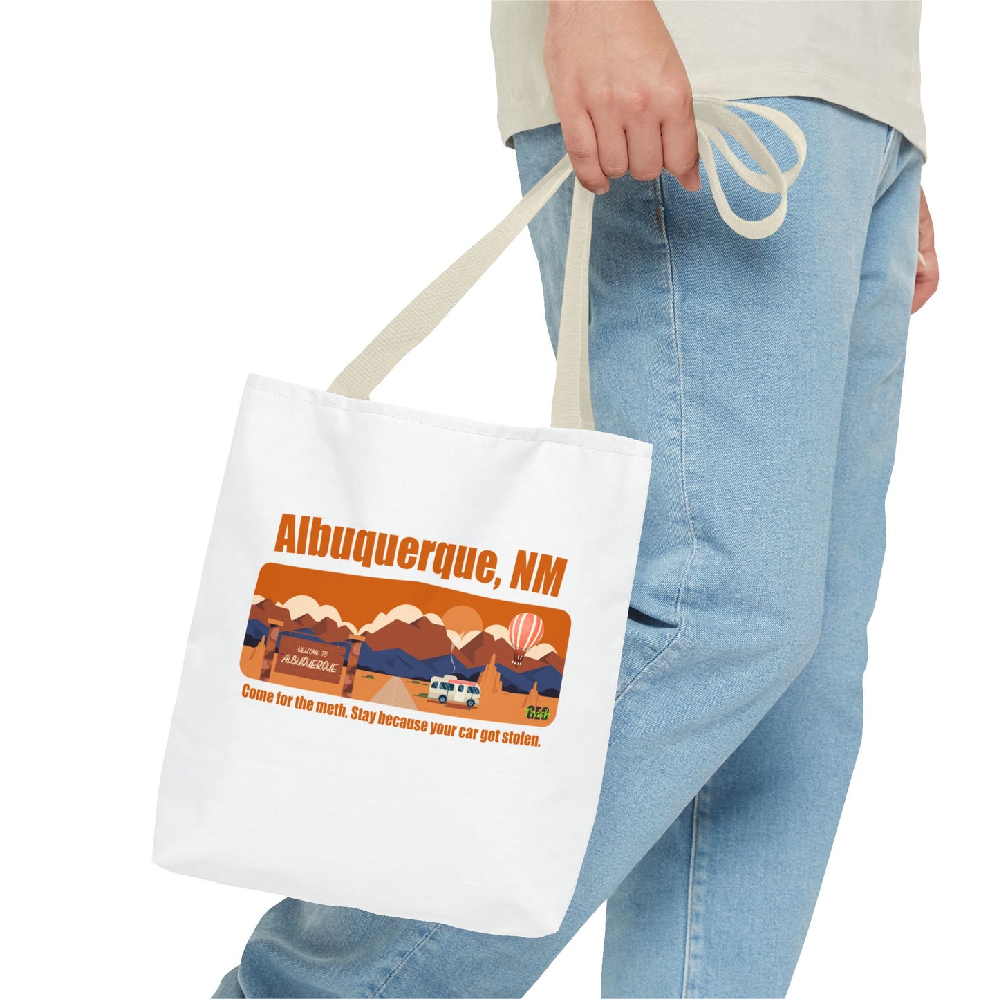 Albuquerque Adventure Tote Bag, Travel Bag, Souvenir Tote, Storage Bag, Unique Gift for Travelers