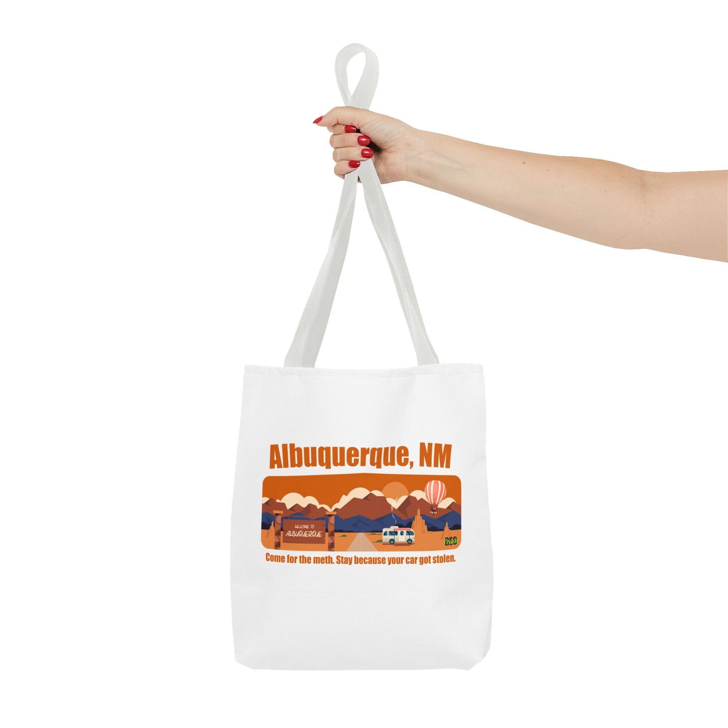 Albuquerque Adventure Tote Bag, Travel Bag, Souvenir Tote, Storage Bag, Unique Gift for Travelers