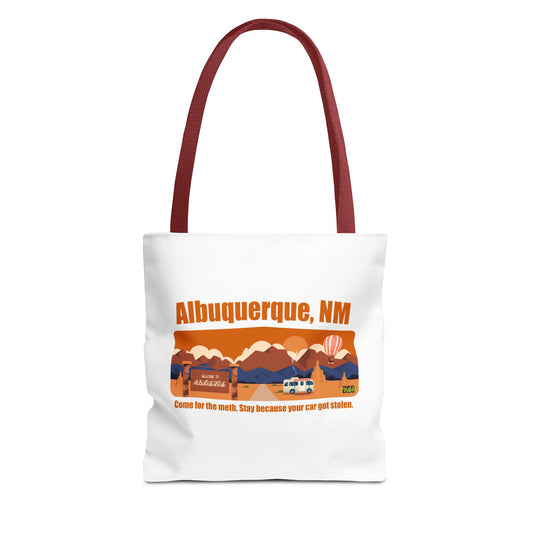 Albuquerque Adventure Tote Bag, Travel Bag, Souvenir Tote, Storage Bag, Unique Gift for Travelers