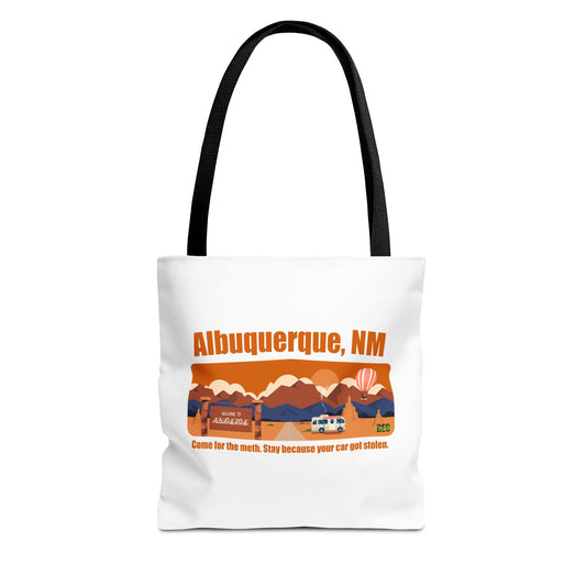 Albuquerque Adventure Tote Bag, Travel Bag, Souvenir Tote, Storage Bag, Unique Gift for Travelers